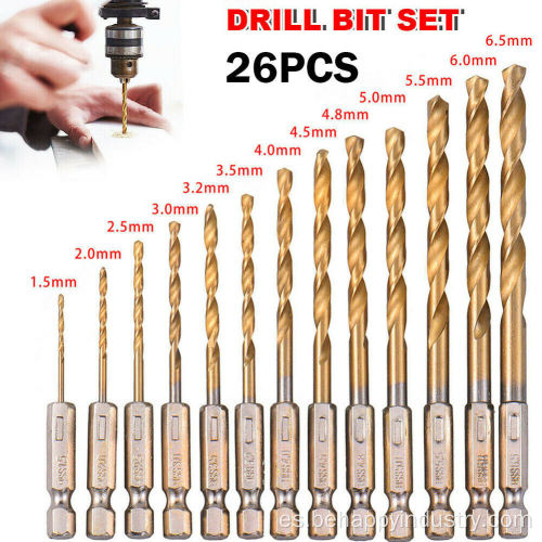 5 piezas de taladro de perforación establecido 6 mm de metal cobalto